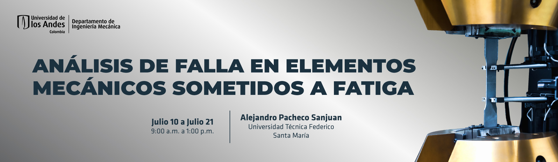 Análisis de falla para elementos metálicos sometidos a fatiga