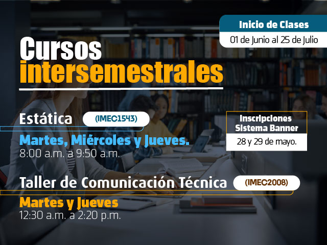 Curso intersemestral 2026, Ingeniería Mecánica