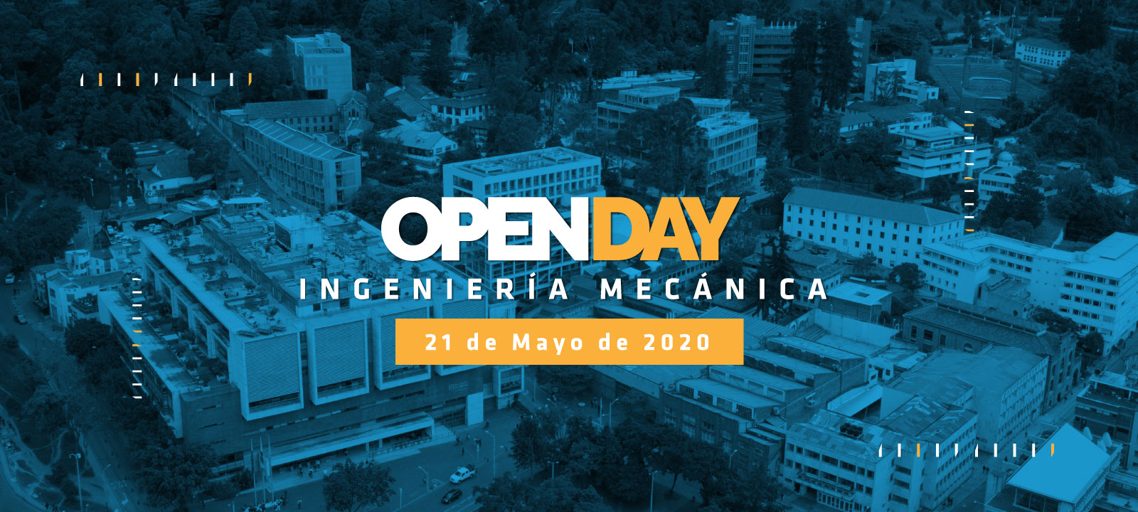 Invitación para el Open Day organizado por el Departamento de Ingeniería Mecánica