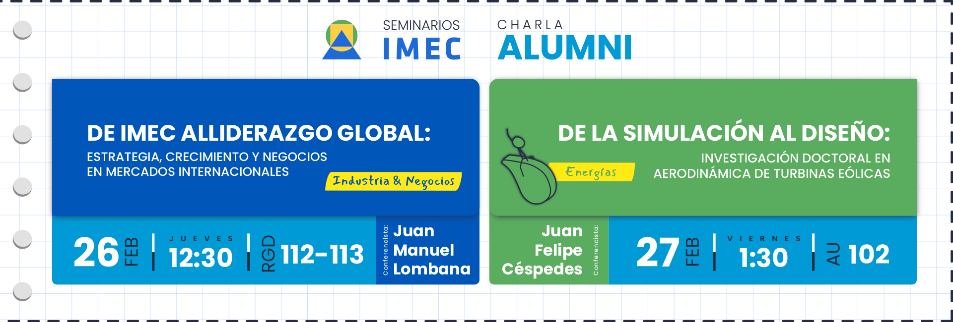 Egresados Ingeniería Mecánica, Juan Felipe Cespedes, Juan Manuel Lombana