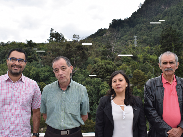 Profesores Andrés González, Alvaro Pinilla, Rocio Sierra, Gerardo Gordillo | Uniandes