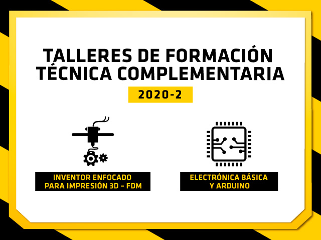 Talleres ofrecidos por el Departamento de Ingeniería Mecánica