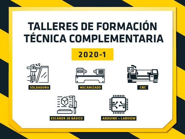 Talleres ofrecidos por el Departamento de Ingeniería Mecánica