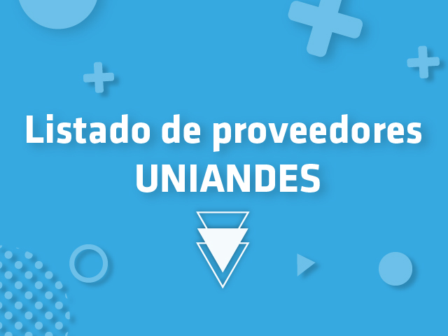 Listado de proveedores