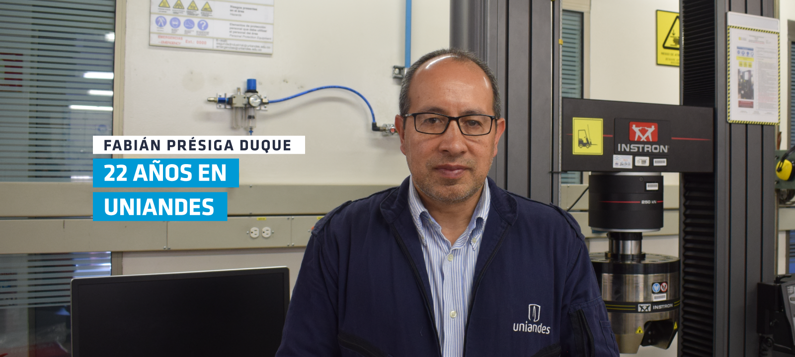 En enero de 2020, Fabián cumplió 22 años al servicio de la Universidad de los Andes