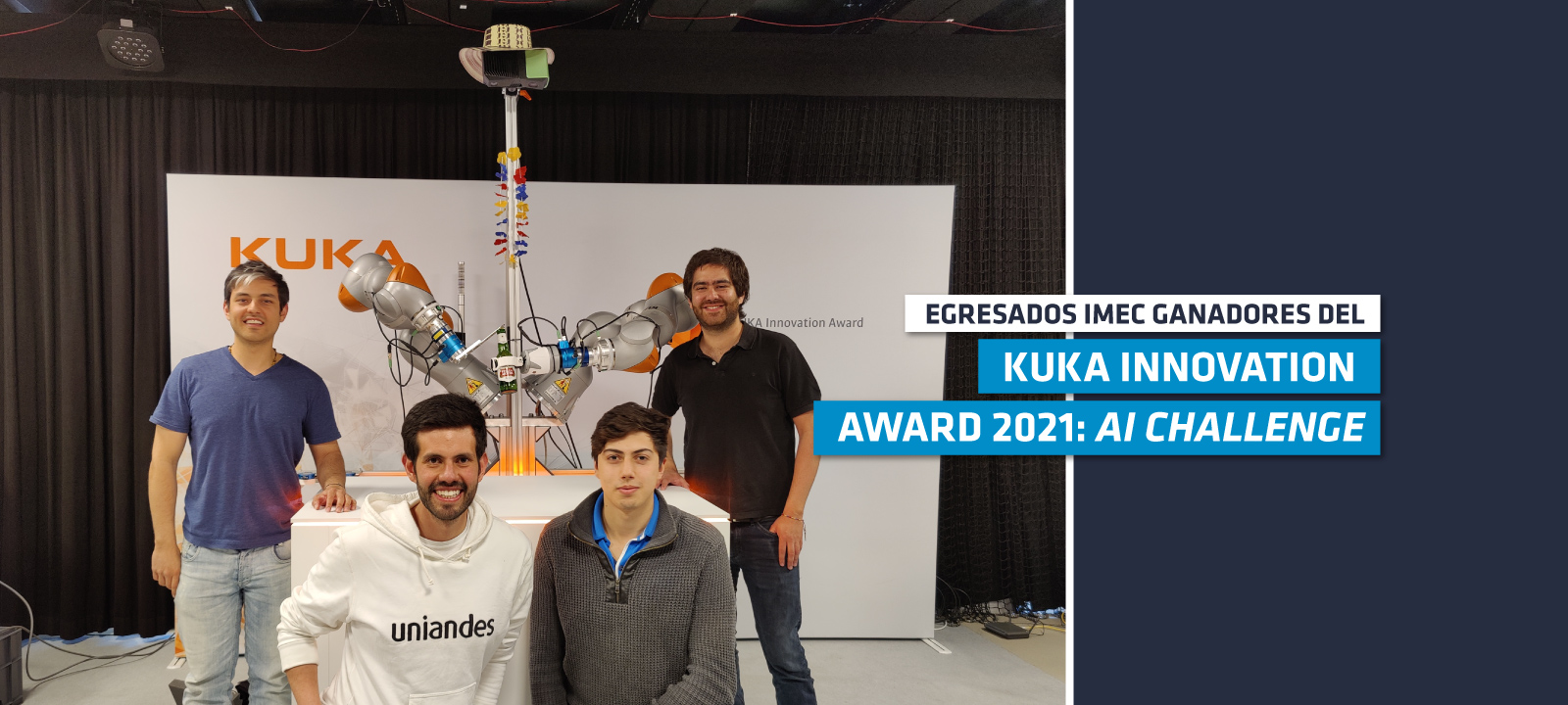 Egresados IMEC, ganadores del KUKA Innovation Award 2021: AI Challenge