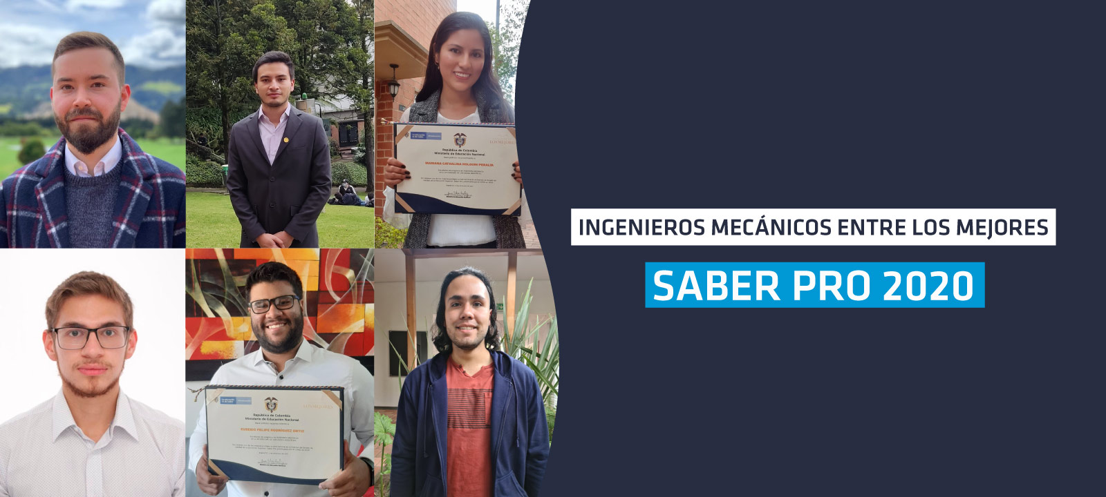 Conoce a los estudiante que se destacaron en la prueba Saber Pro 2020